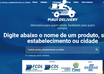 Plataforma Piauí Delivery busca incentivar economia durante isolamento social